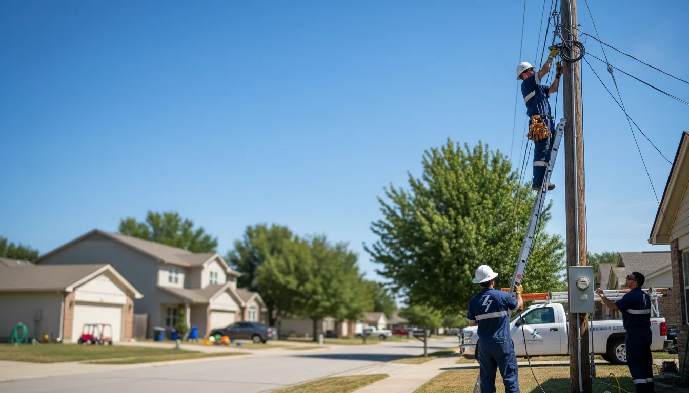 Residential electrician providing installation services in Highfalls, NC